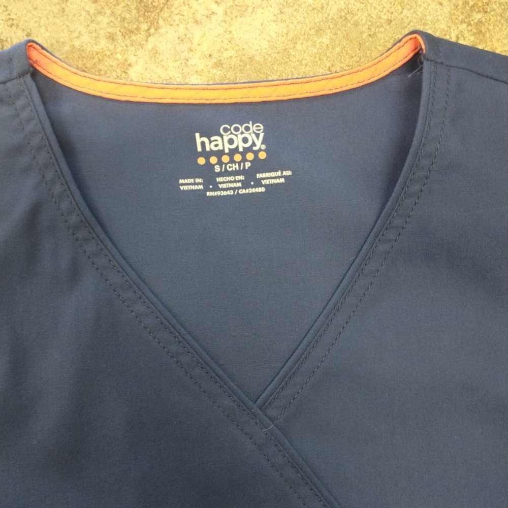 Code Happy Scrub Top (Large Sizes) - Picture 4 of 5